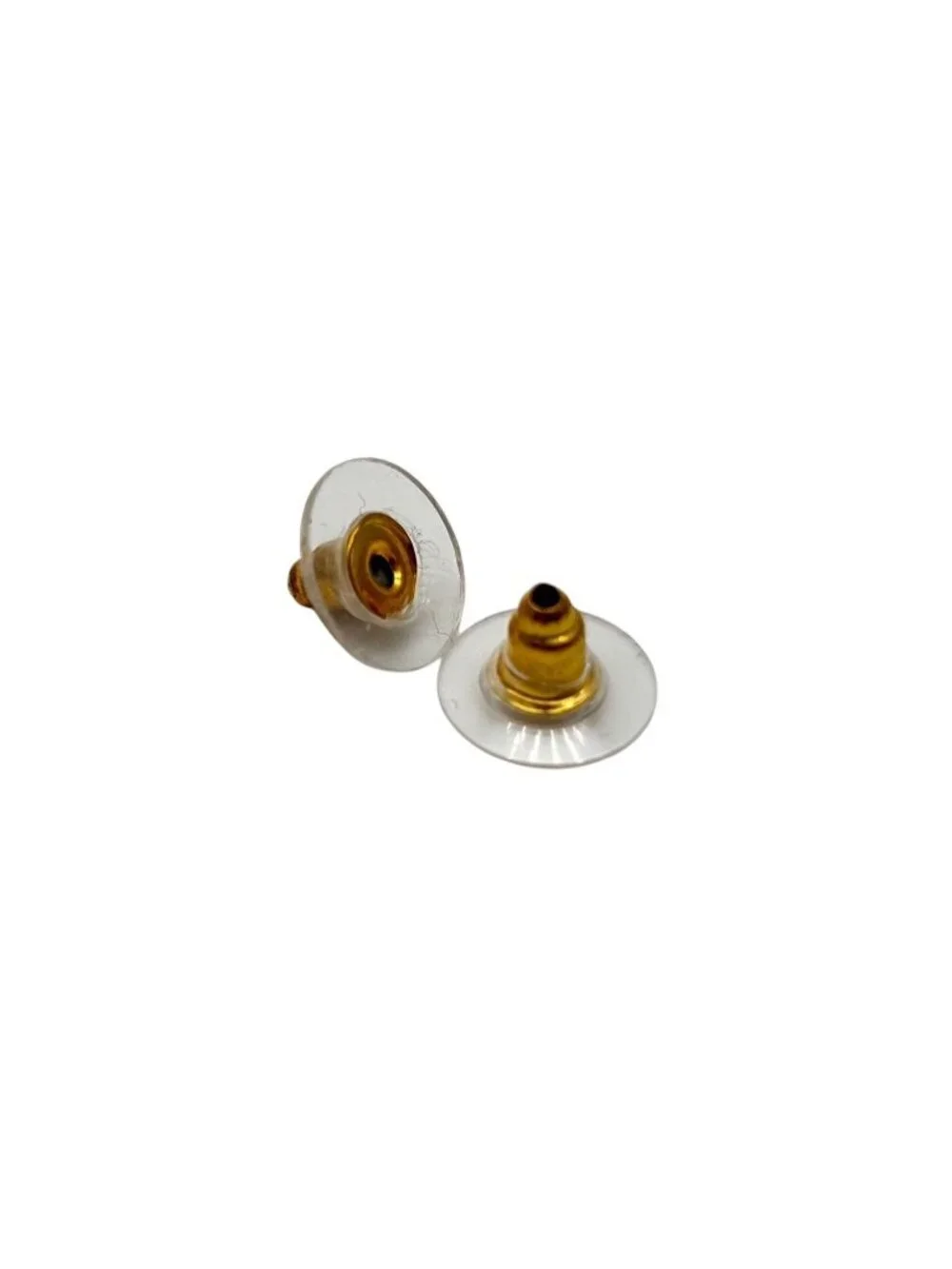Chanel CC Logo Square Earrings 03 Metal Resin Gold